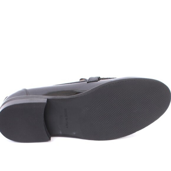 Luca Grossi 857 Black Patent Leather Classic Loafer Flat Shoe - Picture 8 of 8